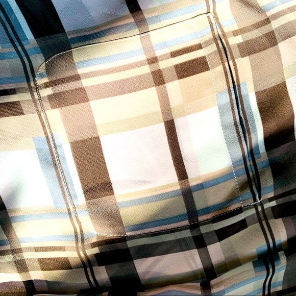 ✨ VINCE CAMUTO✨ Oversized High-Low Plaid Blouse - Picture 6 of 16